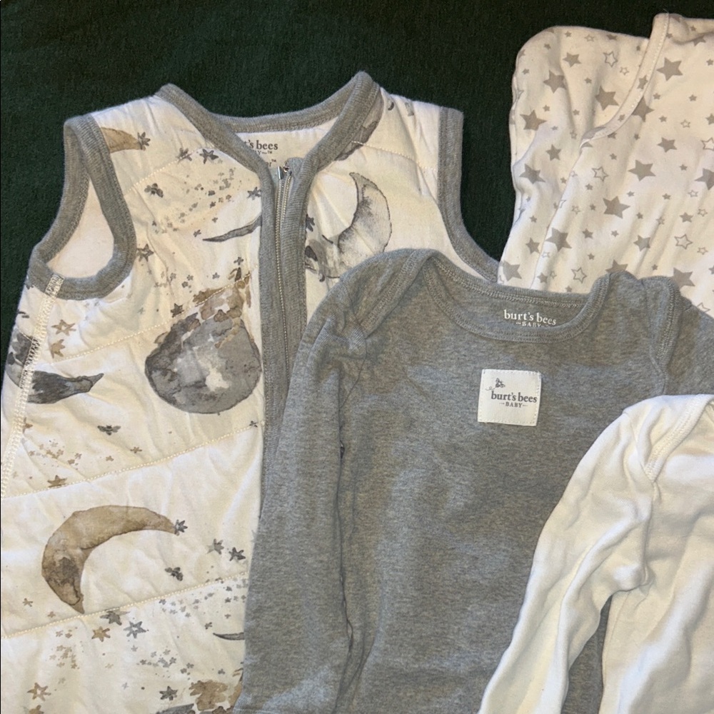 Burt's Bees Baby Moon and Stars Sleep Sack and Gown Set